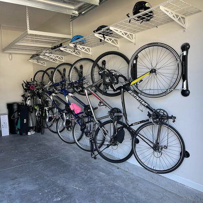 Compact Bike Wall Rack, Swivel Vertical Storage Mount